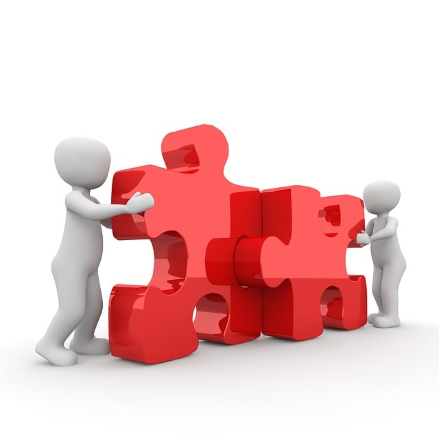 Two building puzzle together